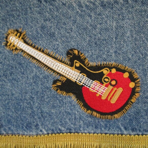 Cowgirl Chic Fringed Western Jean Jacket! Vintage Pin-up Girls XXL - Picture 14 of 14